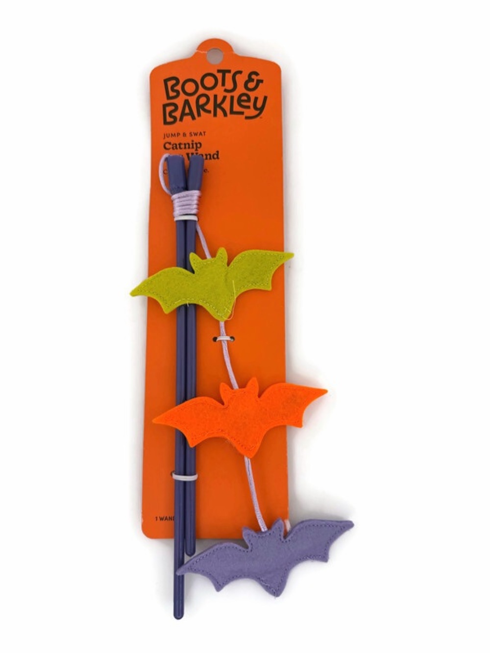 Boots & Barkley Cat Wand with Bat Charms and Catnip